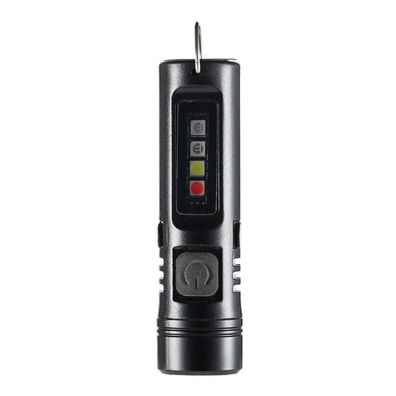 Rechargeable Pocket Flashlight,500 Lumens Mini Keychain Light,3 Light Modes & Color Sidelights,Magnetic Base & Steel Clip, Water Resistant, LED Mini Flashlight for for Camping, Travel,Everyday Carry