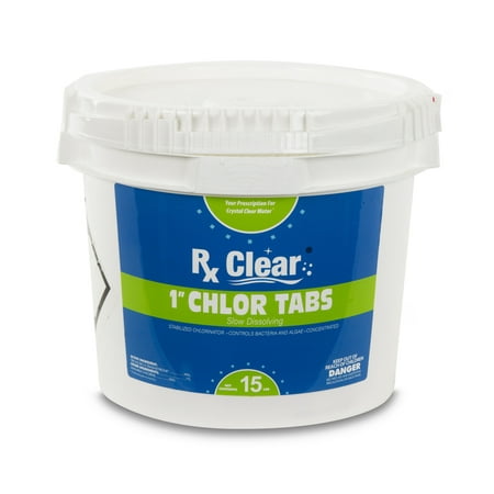 Rx Clear 1" Stabilized Chlorine Tablets - 15 lbs
