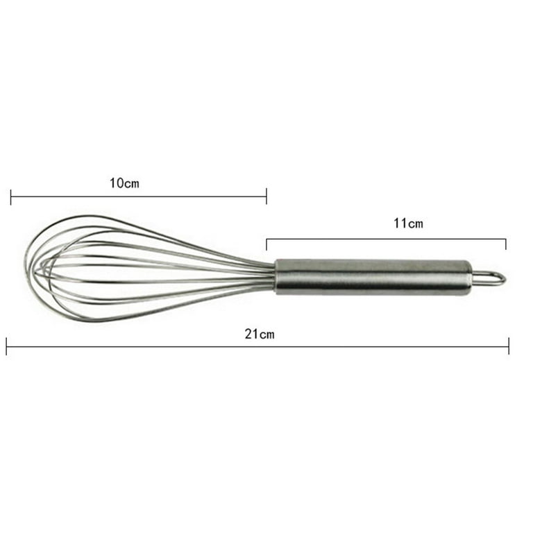 ForTomorrow Stainless Steel Whisk Set - 8+10+12 Thin Handle Wisk Balloon  Wire Whisks Kitchen Tool for Cooking, Baking, Mixing Blending, Whisking