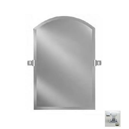 - Afina Corporation RM-535-SN-C 24X35 ARCH TOP FRAMELESS WITH TILT BRACKETS SATIN NICKEL CONTEMPORARY BRACKETS