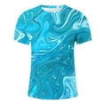 thumbnail image 3 of Camisas de Manga Larga para Hombres Blusa de Cuello Redondo de Impresión Cómoda, Camisa Casual de Poliéster para Uso Diario, de Fiesta Y de Primavera de Verano, 3 of 5