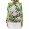thumbnail image 2 of Genshin Impact Women's Pajama Top 3D Digital Print Sleepwear Trendy Crewneck Pullovers Long Sleeve Shirts 5XL, 2 of 8