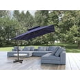 thumbnail image 2 of HomeRoots 485666 11 ft. Navy Blue Polyester Square Tilt Cantilever Patio Umbrella with Stand, 2 of 3