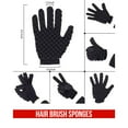 thumbnail image 3 of TWO SIDE Twist Hair Sponge, Sponge Brush Glove for Hair, Curling Sponge Glove for Men or Women Curls (Black), 3 of 7