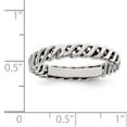 thumbnail image 5 of 925 Sterling Silver Polished Weaved 3.5mm WoMen's Ring Size 8, 5 of 6