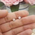 thumbnail image 4 of Dazzlingrock Collection 1.00 Carat (ctw) 14K Round Diamond Halo Stud Earrings with Removable Jackets, Yellow Gold, 4 of 5