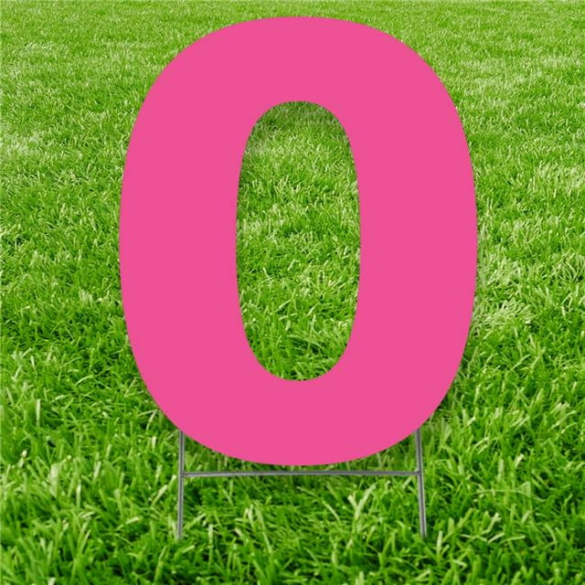 Advanced Graphics 3345 20 x 15 Po Numéro 0 Yard Signe&44; Rose