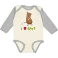 thumbnail image 3 of Inktastic I Love Rats Boys or Girls Long Sleeve Baby Bodysuit, 3 of 5
