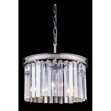 

1208D16PN-RC 16 Dia. x 10.5 H in. Sydney Pendent Lamp - Polished Nickel Royal Cut Crystals