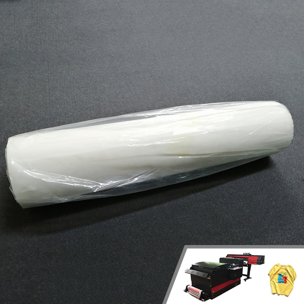 4 Rolls 17'' x 328' Hot-peel PET DTF Transfer Film with Glossy Back