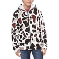 thumbnail image 5 of Xoenoiee Brown Cow Kids Hoodies Zip Up Jacket with Pocket for Boys Girls 6-7 Years Teens Long Sleeve Hooded Sweatshirt Fall Winter Active Wear Athletic Coat, 5 of 7