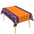 thumbnail image 6 of Duangreer Orange Halloween Rectangle Tablecloth, Pumpkin Wizard Ghost Print Waterproof Wrinkle Resistant Table Cover for Home Decor Party Decorations, 60 x 102 Inch, 6 of 6