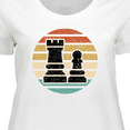 thumbnail image 4 of Inktastic Chess Player Gift Retro Women's Plus Size T-Shirt, 4 of 5
