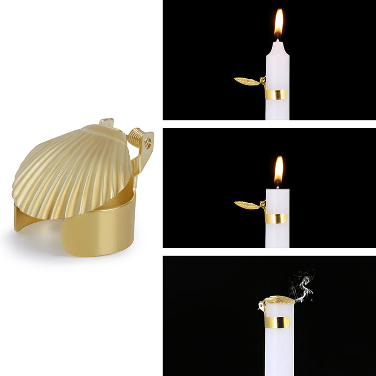 5 Pcs Automatic Candle Extinguisher Snuffer, Gold Swedish Candle Snuffer Ring Set, Metal Clip On to Extinguish Candle Flames, Auto Candle Accessories Walmart.com