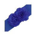 thumbnail image 2 of Cinturón Elástico Ancho de Doble Flor Grande INSPIRE CHIC para Mujeres, Cinturones Chunky para Vestido Hasta 70cm/27.55" Azul Real, 2 of 6
