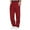 Wine, variant on Sweatpants for Men Casual Fleece Open Bottom Straight Leg Joggers Running Solid Color Track Lounge Lightweight Travel Athletic Comfortable Pants with Pocket