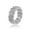 White gold, variant on Unisex Gold Plated Copper Ring with Zircon Inlay Fashion Jewelry Band High Quality Statement Ring for Women and Men