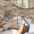 thumbnail image 3 of CAROOTU 3D Tile Backsplash Stickers Waterproof Self-Adhesive Peel Creative Home Beautification Designed for, 3 of 7