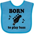 thumbnail image 3 of Inktastic Bass Guitar Music Born to Play Bass Boys or Girls Baby Bib, 3 of 4