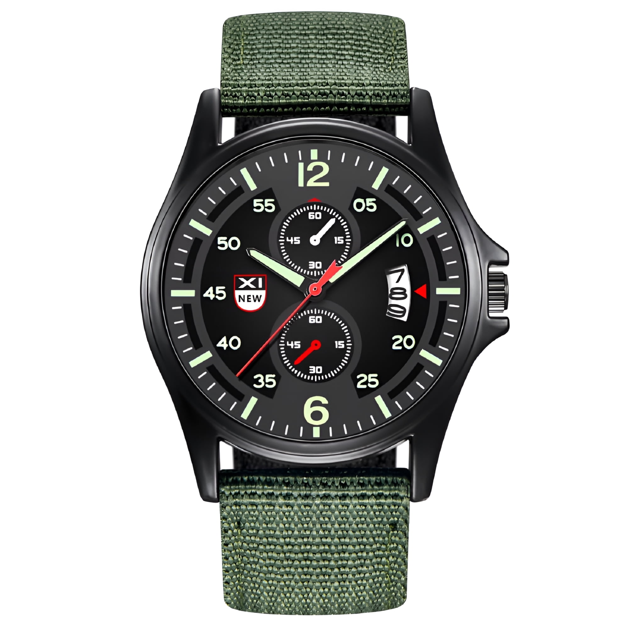 DESIGNICE 2026 New Military Nylon Waterproof Date Quartz Analog Army Men'S Quartz Wrist Watches Military Watches for Men, for Outdoor Activities, Military Use, Tactical Wear, Sports, Everyday Wear.
