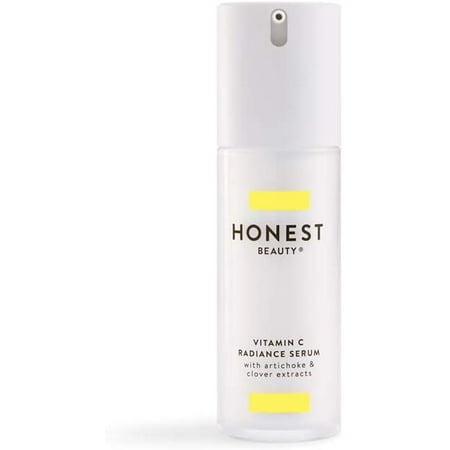 Honest Beauty Vitamin C Radiance Serum with Artichoke & Clover Extracts | Paraben Free, Dermatologist Tested, Cruelty Free | 1.0 Fl.