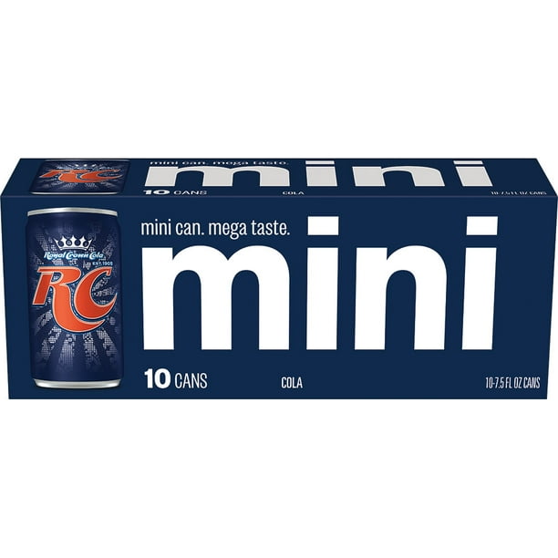 Download RC Cola, 7.5 fl oz mini cans, 10 pack - Walmart.com - Walmart.com