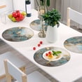 thumbnail image 6 of Ryvnso Butterfly with Golden Round Plate Mats Dining Table Placemat Set of 4 for Holiday Decoration, 6 of 7