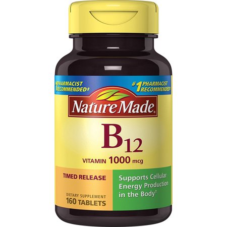 Nature Made Vitamin B12 1000 mcg. Timed Release Tablets Value Size 160