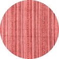 thumbnail image 1 of Ahgly Company Machine Washable Indoor Round Abstract Red Modern Area Rugs, 8' Round, 1 of 4