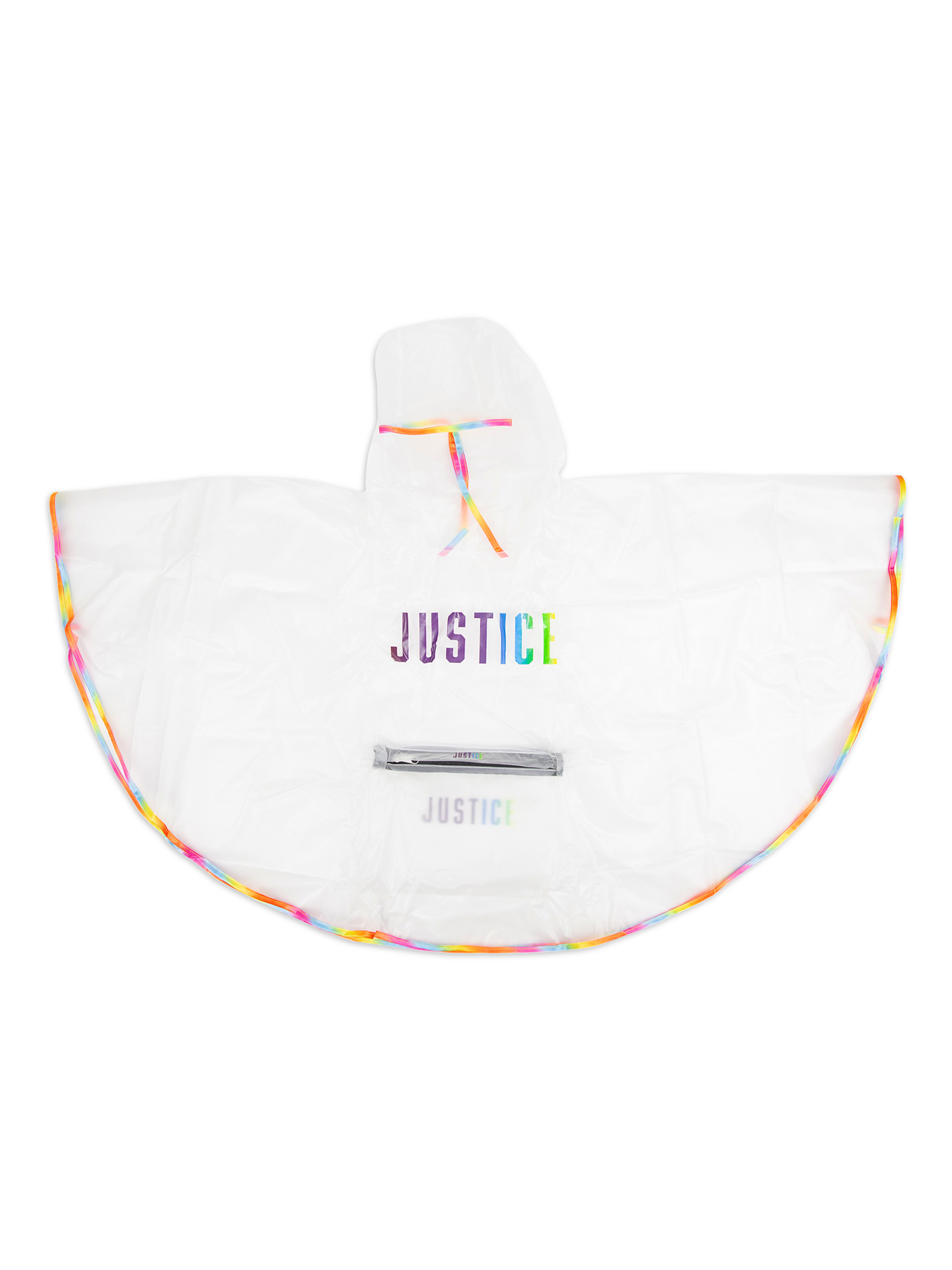 Justice Kids Girls Child Packable Rain Poncho