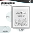 thumbnail image 4 of Stupell Industries Eclectic Wash Me Thoroughly Scripture Gray Framed Print Under Glass, 17 x 21, by Lettered and Lined, 4 of 8