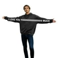 thumbnail image 4 of Lcziwo I Love You This Much Hoodie Pullover Valentines Hoodies for Women Men His and Hers Loose Matching Sweatshirt Black,XL, 4 of 8