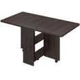 thumbnail image 1 of Cherish Space Saving Folding Dining Table with 2 Tier Storage, Collapsible Expandable Kitchen Furniture, 1 of 8