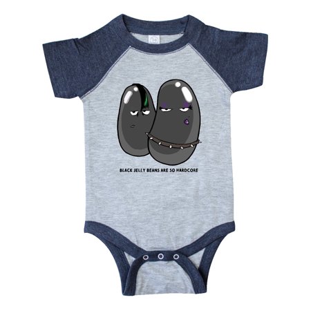 

Inktastic Easter Black Jelly Beans are so Hardcore Goth Jelly Beans Gift Baby Boy or Baby Girl Bodysuit