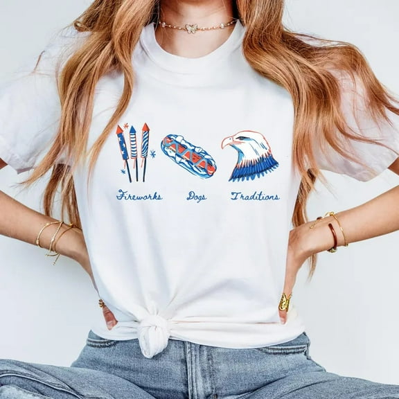 Sam Soft 4th Of July Shirt, Patriotic Subtle 4th Of July T-shirt - White Unisex Cotton Tee, Full Size S-5XL