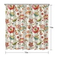 thumbnail image 5 of Waterproof Beautiful Colorful Floral Shower Curtain 72x72 Inch Boho Style Polyester Unique Shower Curtain for Bathroom Hotel Home Decor with 12 Plastic Hooks, 5 of 5