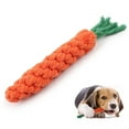 thumbnail image 1 of Pet Rope Toy Carrot Teeth Cleaning Interactive Dog Chew Rope Dog Bite Toy, 1 of 7