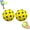 Yellow, variant on QenASHaing 2Pcs Quiet Pickleball Balls,Silent Foam Pickleballs for Indoor and Outdoor Practice,Noise Reducing Soft Pickleball Practice Balls with 40 Concave Holes