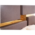 thumbnail image 6 of JERFIT Modern King Bed Frame with Upholstered Headboard, Gray Wood Platform Bed, No Box Spring Needed, 6 of 6
