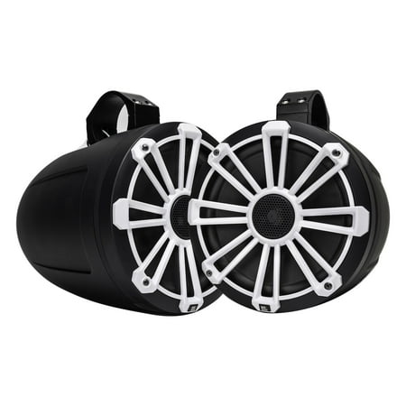 MB Quart - Nautic Premium 8" 2-Way Marine Speakers with Composite IMPP Cones (Pair) - Black