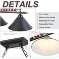 thumbnail image 4 of iMeshbean 47" 3-Light Hanging Pool Table Lights Fixture Billiard Pendant Lamp Fits E26 US, 4 of 10