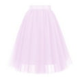 thumbnail image 4 of ZXLBBD Carnevale New Women Tulle Skirts Knee Length Long Adult Tutu Layered Short Prom Party Midi Skirt Casual Outdoor Versatile Daily Wear, 4 of 5