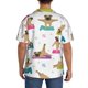 thumbnail image 3 of Balery Yoga Dogs Poses Camisa Casual de Manga Corta con Botones para Hombre, Texturizada, Estilo Cubano, para Playa, Verano-Small, 3 of 5