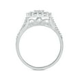 thumbnail image 4 of Cali Trove Sterling Silver 1/4 Ct Round White Diamond Miracle Plate Engagement Wedding Set, 4 of 8