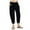 Black, variant on BVOFAR Pants for Women Dressy Casual Loose Fit Cropped Pants Elastic Waist Drawstring Wide Leg Capris Trousers