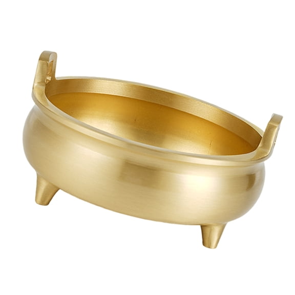 SDFGTstore Solid Brass Incenses Burners Censers with Three Foot for Prayer and Blessings