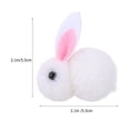 thumbnail image 2 of HOMOBABE Tiny Bunnies Plush Rabbit Doll White 12Pcs 2.2x2.2x1.2in, 2 of 6