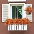 thumbnail image 4 of 12 Bundles Artificial Boston Fern Plants Fake Boston Ferns Bushes Artificial Shrubs Outdoor Greenery UV Resistant Plants Faux Plastic Plants for Home Garden Indoor Outdoor Decor(Green), 4 of 5