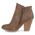 thumbnail image 3 of Journee Womens Vally Inside Zip Stacked Heel Booties, Widths Available, 3 of 10