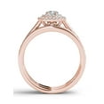 thumbnail image 3 of 3/4 Carat T.W. Diamond Double Halo 10kt Rose Gold Engagement Ring Set, 3 of 5